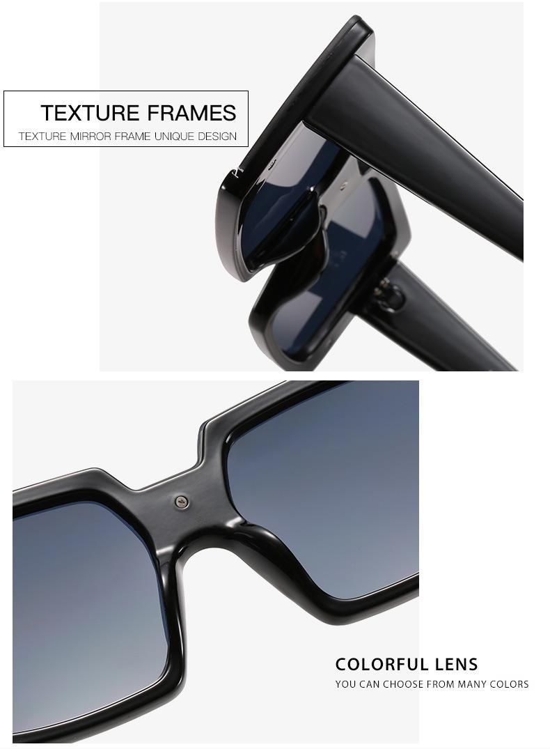 2021 New Fashionable Rectangle Shape Women Ready Sunglasses