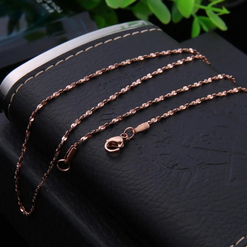 Fashion Women Stainless Steel Jewelry Necklace Bracelet Anklet Handcraft Design Metal Affordable Gold Plated Jewellery