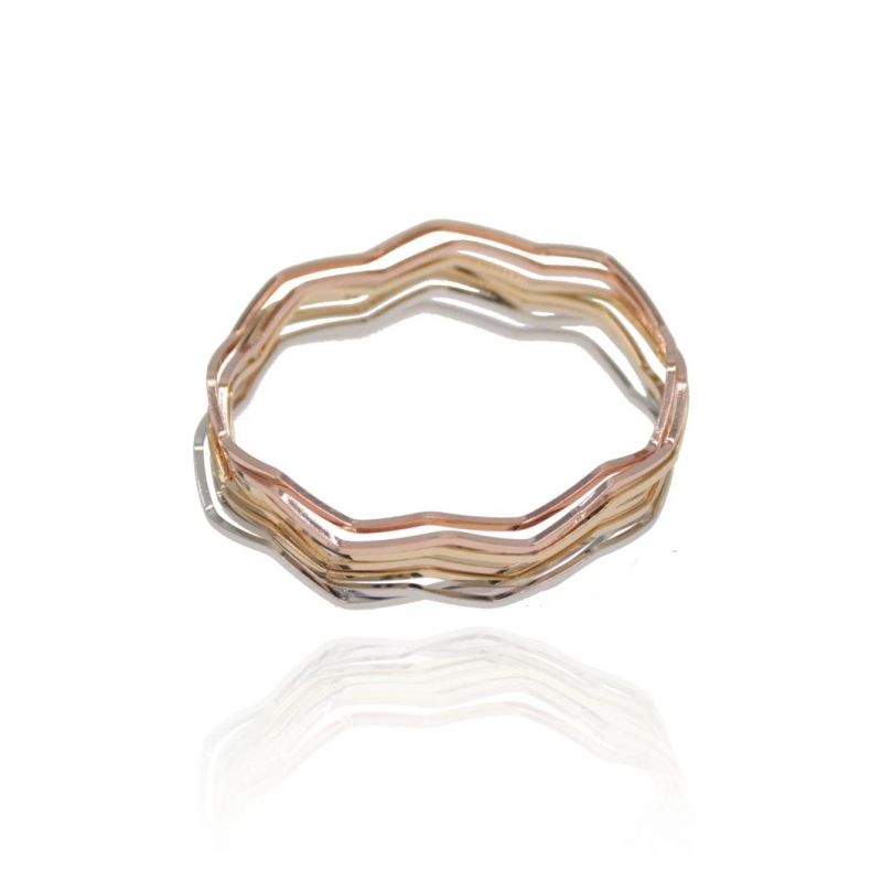 Tricolor Gold Plated Fashion Feminine Charm Bracelet