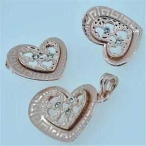 2014 Newest Fashion Jewelry Plated Jewelry Set Love Shape Earrings Pendant Classic Jewellery Sets