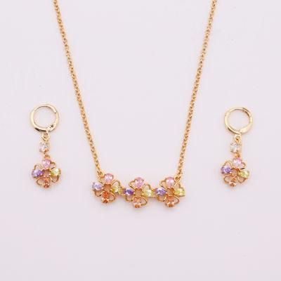 Costume Fashion 14K 18K Gold Plated Imitation Jewelry Set