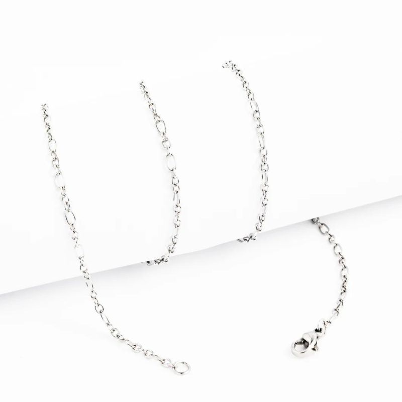 8" 16" 18" 20" 22" 24 Inches Gold Plated Stainless Steel Cable Chain Necklace for Anklet Bangle Bracelet Jewelry Making