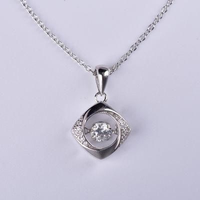 Beating Heart Clavicle Chain for Women Jewelry Square Necklace