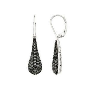 Hot Selling Level Back 925 Sterling Silver Paved CZ Earring