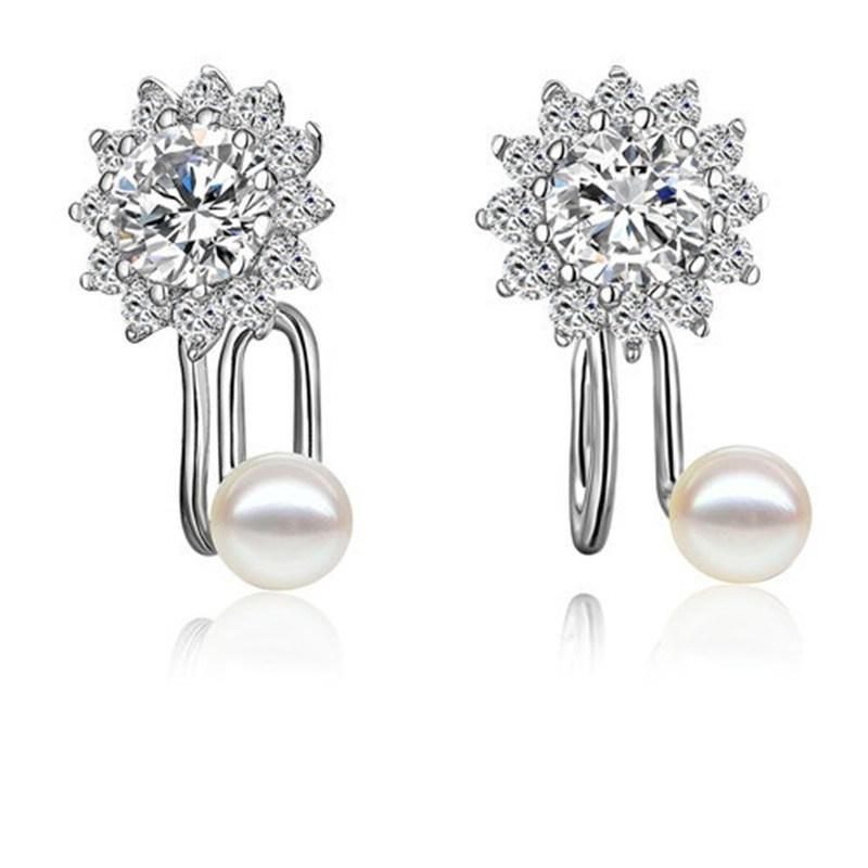 925 Silver Fashion Drop Earring with White Shell Pearl