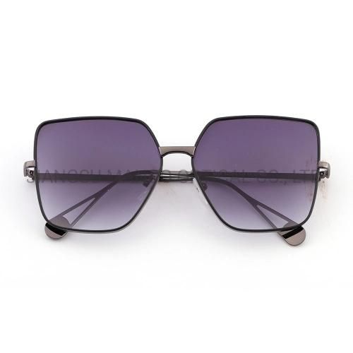 Square Shape Steel Temples Oversized Sun Glasses