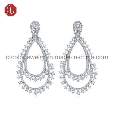 Trending jewelry 2021 fashion women&prime;s drop 925 silver Earrings