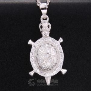 Silver Sealife Jewelry Hawaii Turtle Pendant Necklace