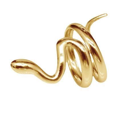 Manufacturer Customized Fashion Jewelry 18K Gold Plated Snake Ring Couple Snake Ring Stainless Steel Jewelry