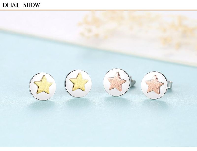 Factory Fashion Jewelry Earrings Five-Pointed Star Ear Stud