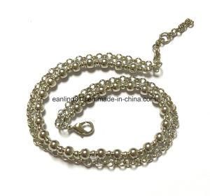 Handmade Brass Ball Chain/Bead Chain Bracelet with Circle Link Chain