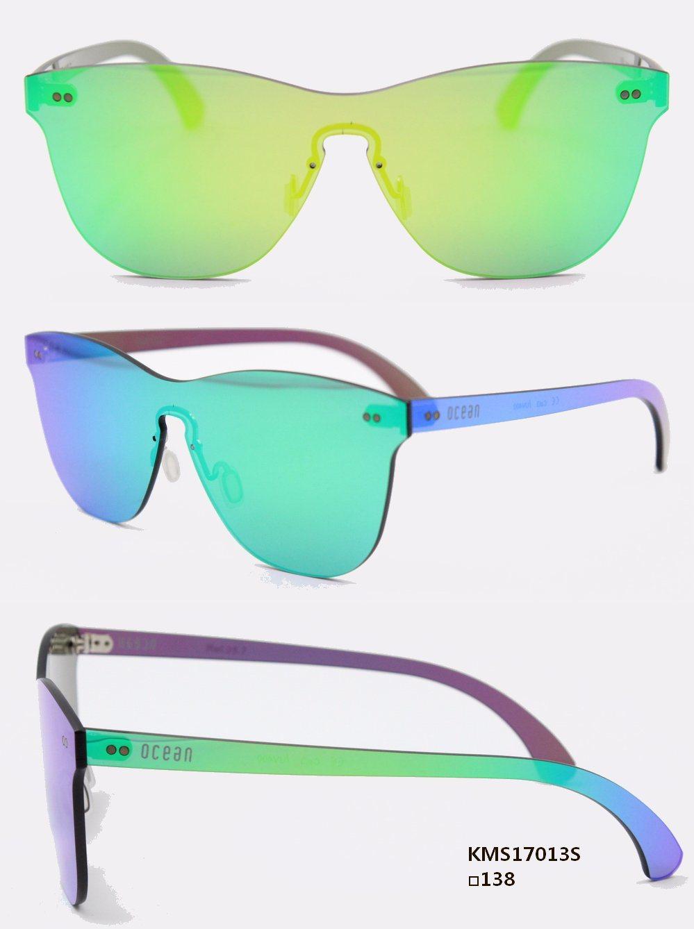 One Piece Nylon Lens Nylon Temple Sunglasses (KMS17013S)