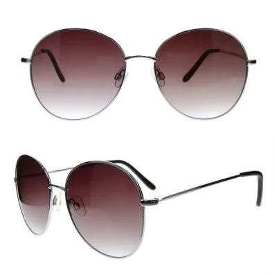 Basis Large Round Frame Metal Sunglasses