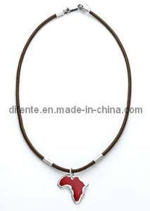 Fashion Leather Necklace Stainless Steel Pendant (NC8271)