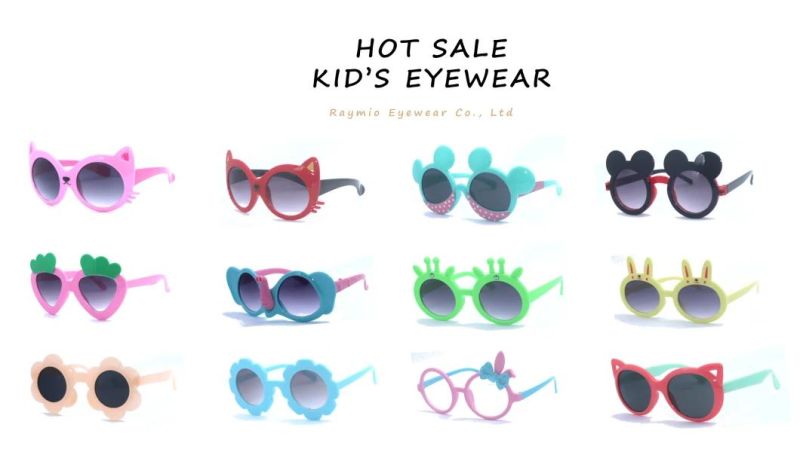 Plastic Frame Affordable Heart Shape Kids Sunglasses/Party Eyewear