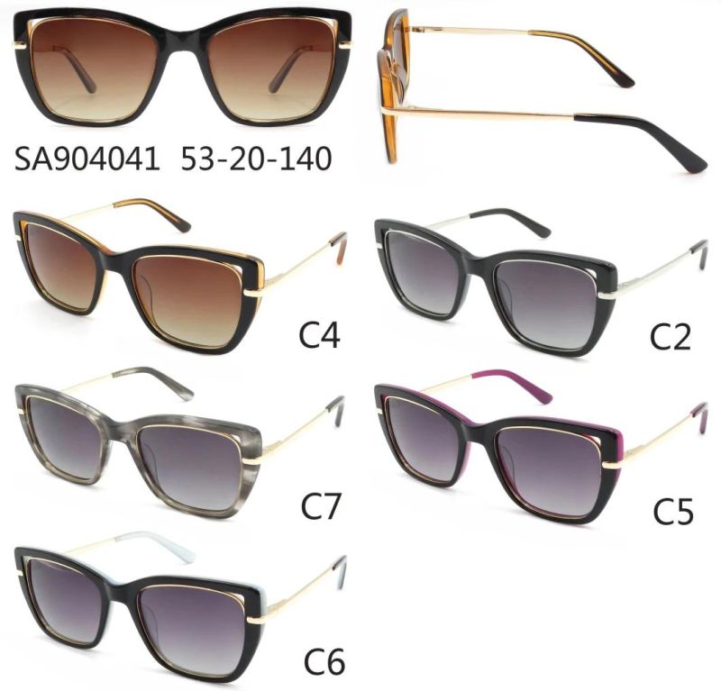 Fast Delivery Fashion Thick Frame Acetate Sunglasses