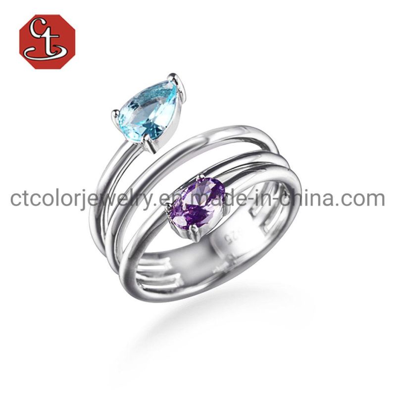 Fashion Jewelry Classical Design 925 silver with Gemstone Rings