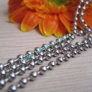 3.2mm Stainless Steel Ball Chain Necklace with Connector