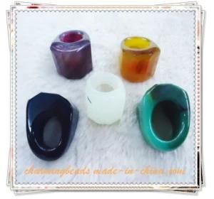 Fashion Natural Agate Ring with Assort Color 35-55mm Size (2512)