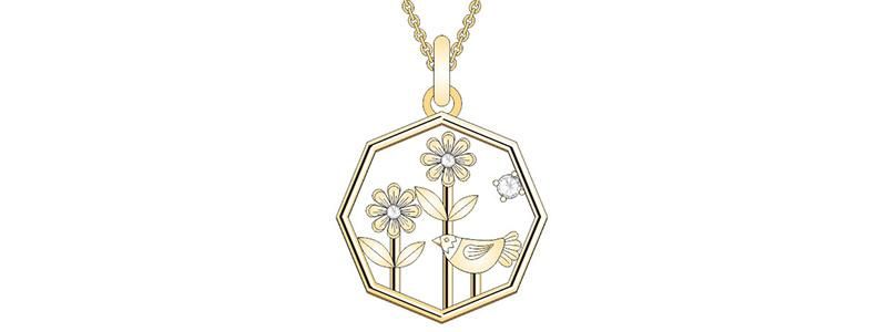 Made in China Elegant Octagonal Flower Pattern Jewelry Set