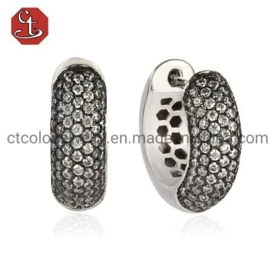 925 Sliver Fashion Jewelry Hoop Earrings for Women