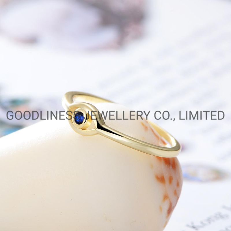 925 Sterling Silver Fine Jewelry Evil Eye Women Rings