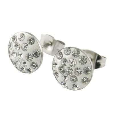 Medical Plastic Setting Removable Stone Earring
