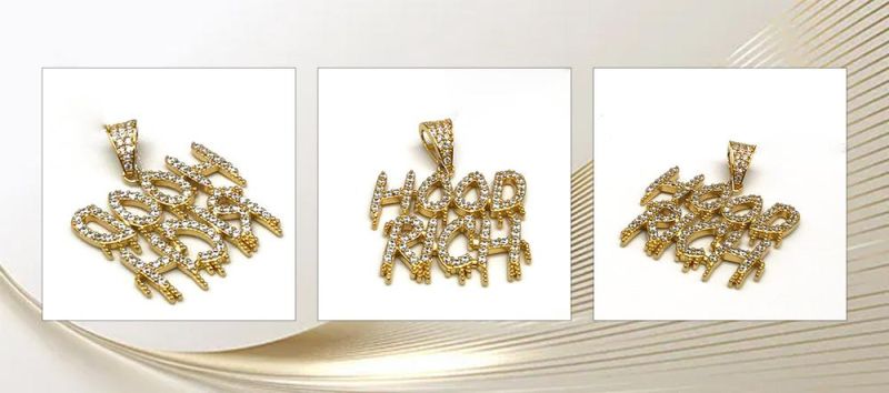 Handmade Rose Gold Design Chain Necklace Classic Pendant