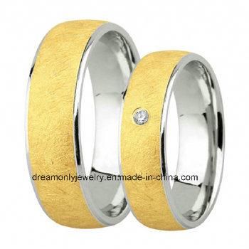 Brass Copper Made CZ Diamond Wedding Ring Gold Plated Bijuteria Jewelry