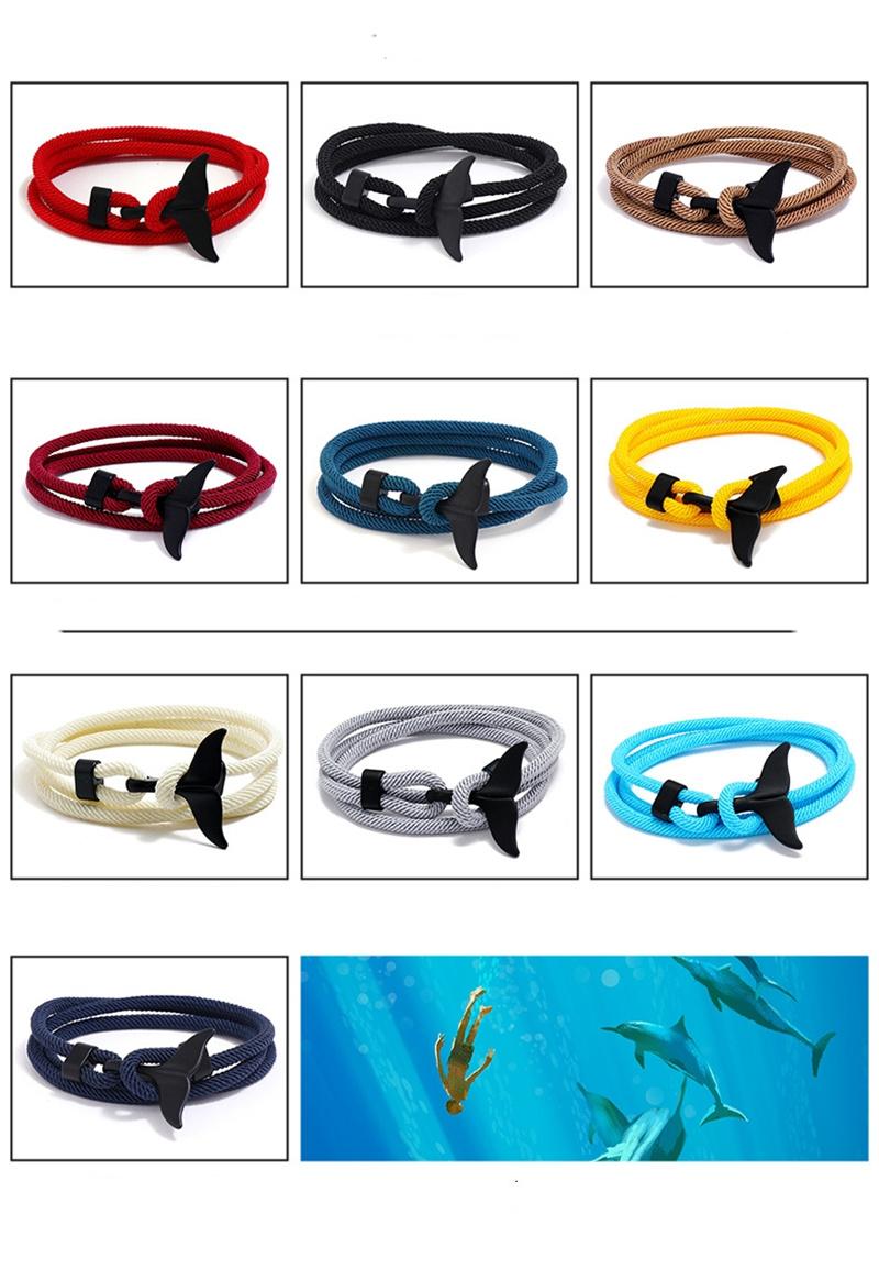 Latest Milan Line Ocean Whale Tail Braided Bohemian Bracelet
