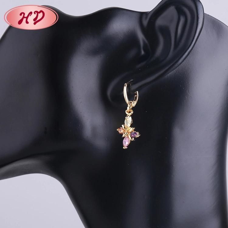 2020 New Cubic Zirconia 18K Gold Plated African Jewelry Set for Women