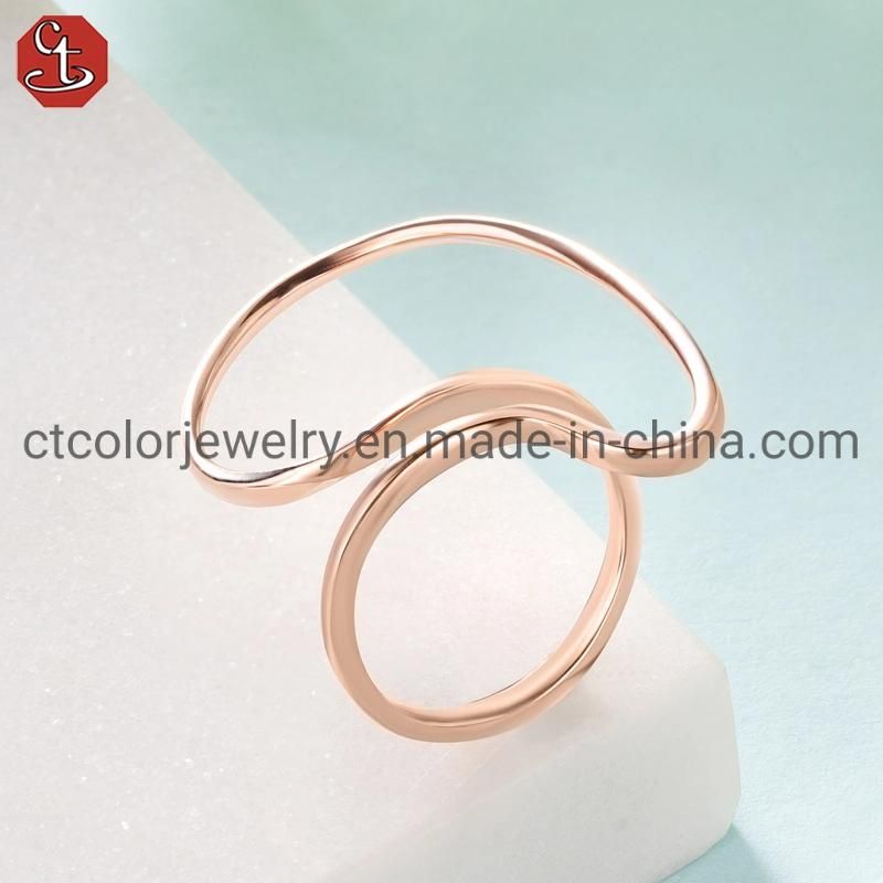 Fashion Jewelry Wholesale 925 Sterling Silver Ring Plain Ring Women Accessories