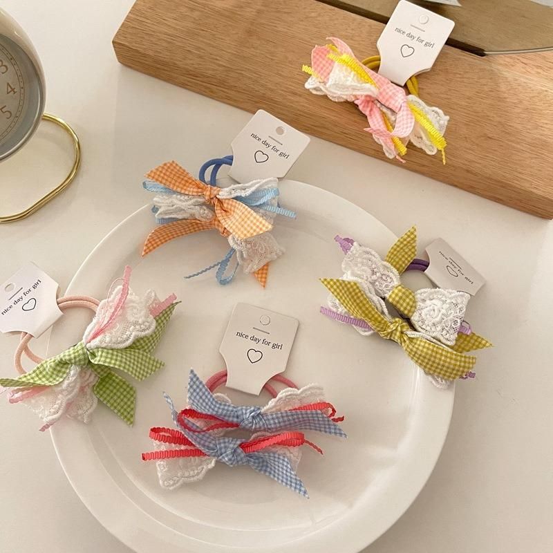 Fashion Hair Accessories Candy Coloured Bow Hair Rope
