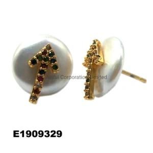 Fashion Jewelry Fashion Earring New Design Round Pearl Earring