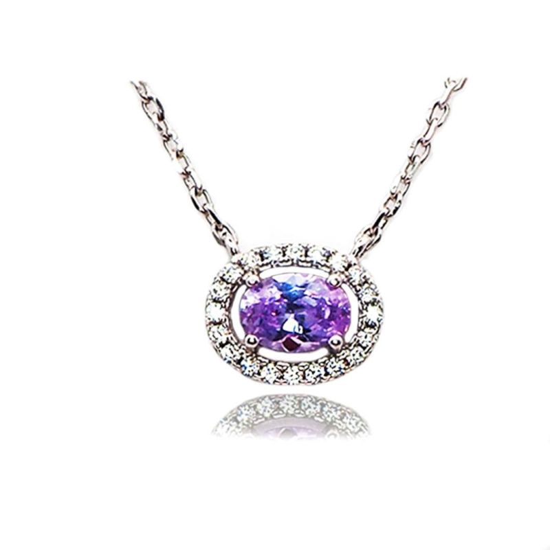 925 Sterling Sliver Topaz/Amethyst Necklace/Pendant Fashion Jewellery for Women