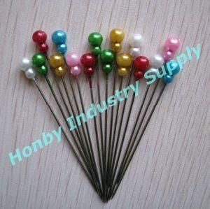 55mm Steel Assorted Color Round Pearl Head Hijab Head Pins for Dressmaking, Weddings, Corsage, Florists, Sewing