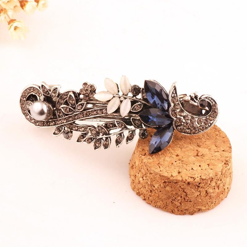 Hair Barrette Classical Hair Accessories Retro Top Clip Hairpin Medium Korean Headdress Spring Clip Clips Horizontal Clip Word Clip