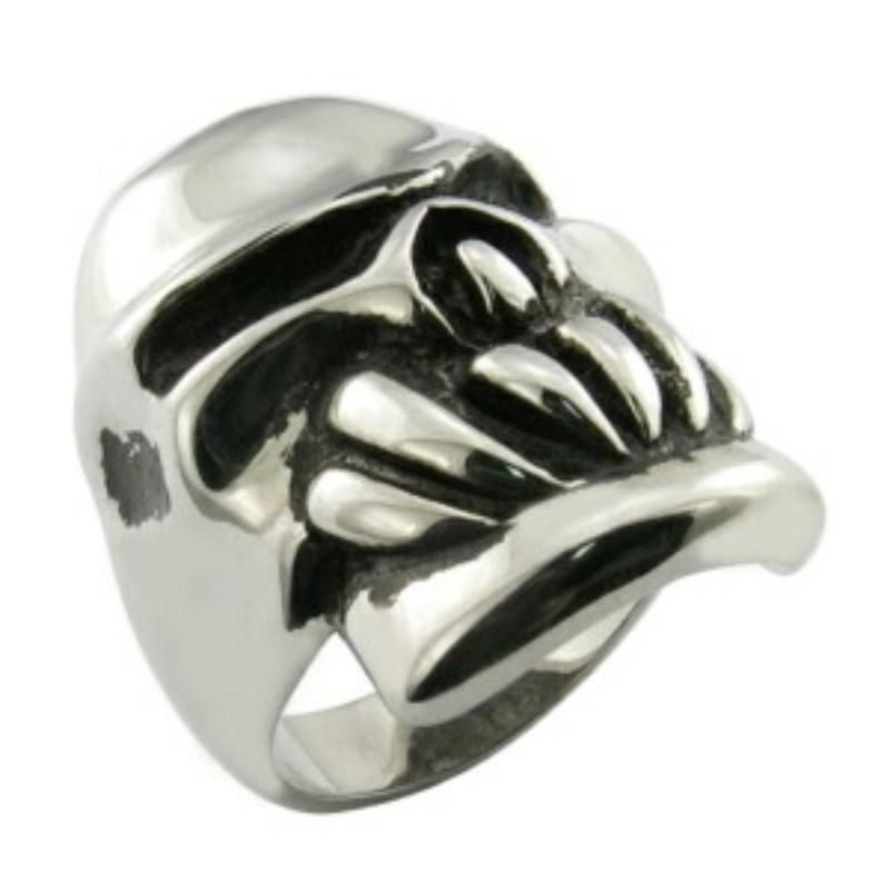 Men′s Skull Ring Stainless Steel Jewelry