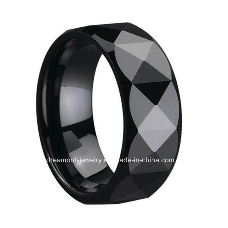 Faceted Ceramic Ring OEM/ODM Ring Jewelry