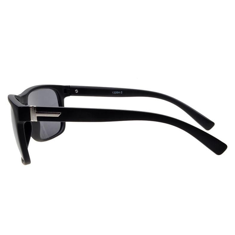 2017 Black Square Shape Fashion Sunglasses with Silver Decoration