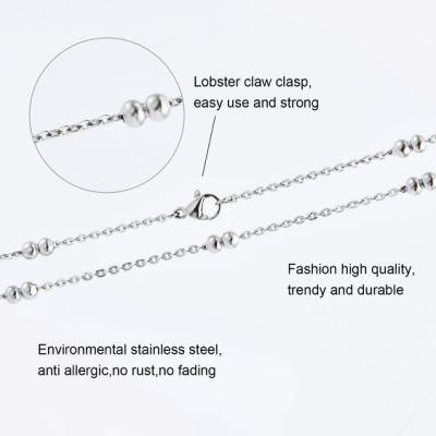 Jewelry Lady Necklace Accessories Choker Bracelet Anklet Layer Jewellery Stainless Steel Fashion Design