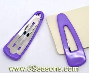 Purple Nylon Hair Clips for Kids Toddler 52x17mm (B08747)