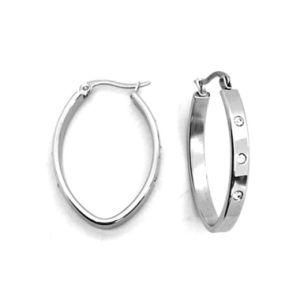 Yongjing Jewelry Stainless Steel Fashion Hoop Earrings (YJ-E0038)