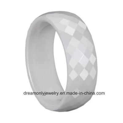 White Ceramic Jewelry Ring Men&prime;s Ring