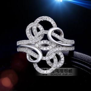 Jewelry Woman&prime;s Clear CZ Finger Ring Gift