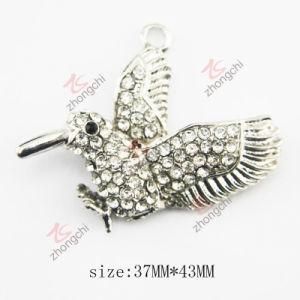 Fashion Metal Crystals Eagle Charm Pendant (MPE)