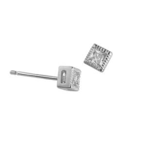 Newest Hot Woman Fashion Square CZ Stud Earring