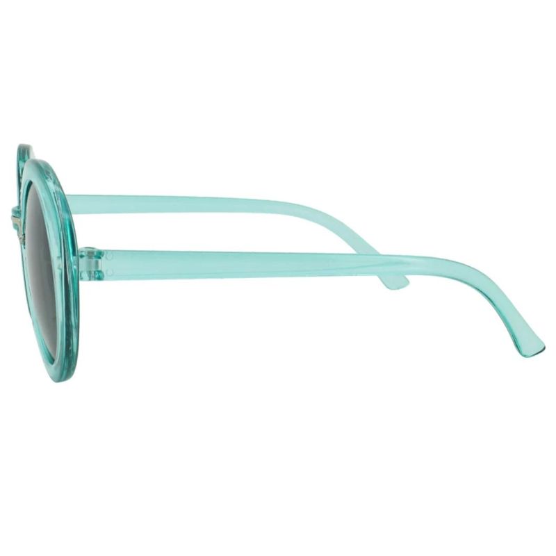2020 Light Crystal Green Round Fashion Kids Sunglasses