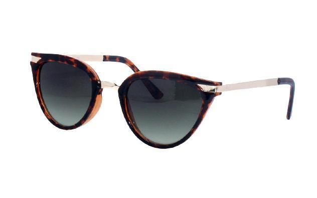 Modern Lady Style Large Cat Eye Tortoise Shell Women Sunglasses