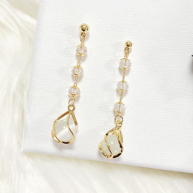 Korean Style Retro Fashion Female Long Earrings